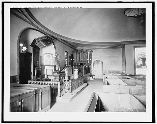St. John's Church, interior, from Patrick Henry's pew, Richmond, Va.