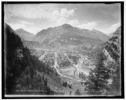 Ouray, Colorado, from Blow-out Canyon