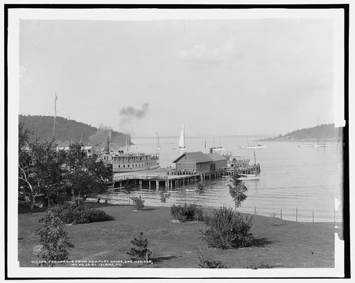 The Harbor from Newport House, Bar Harbor, Mt. [i.e. Mount] Desert Island, Me