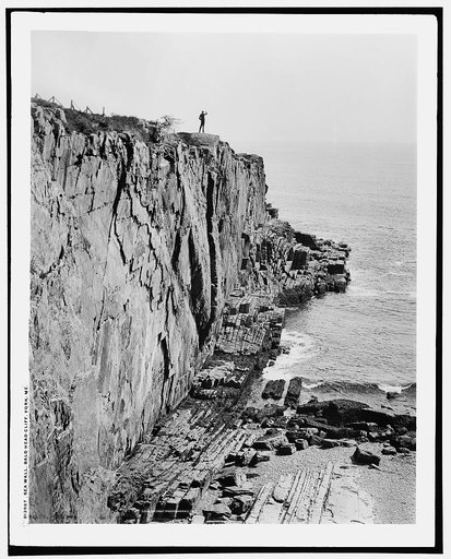 Sea wall, Bald Head Cliff, York, Me.