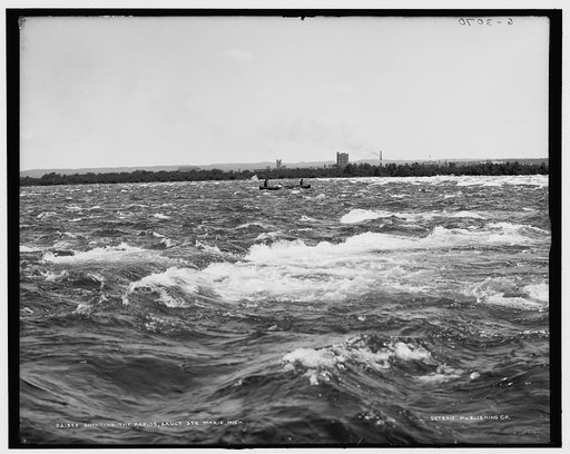 Shooting the rapids, Sault Saint Marie, Mich.