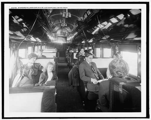 Standard pullman car on a deluxe overland limited train