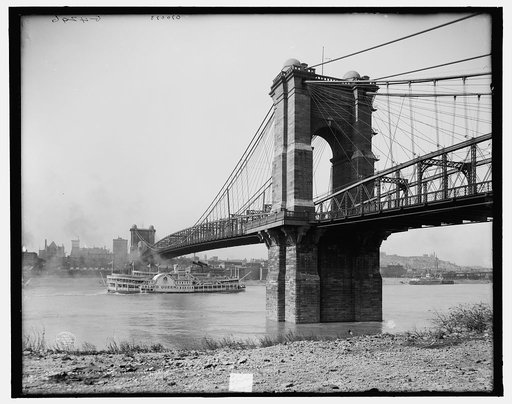 Suspension bridge, Cincinnati, Ohio