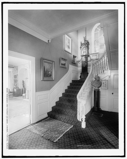 The Hall, Craigie, home of Longfellow, Cambridge, Mass.