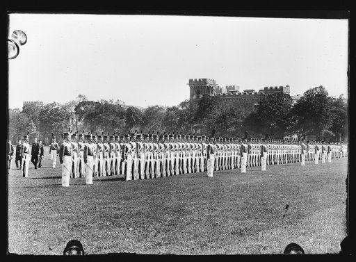 Cadet drill on parade ground, West Point, N.Y.