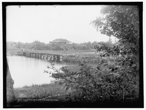 Sewall's Bridge and country club house, York River, Me.