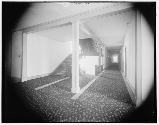 Hotel Victory corridor, Put-in-Bay, Ohio