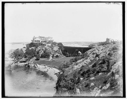 Newport, R.I., harbor from E.D. Morgan's cottage