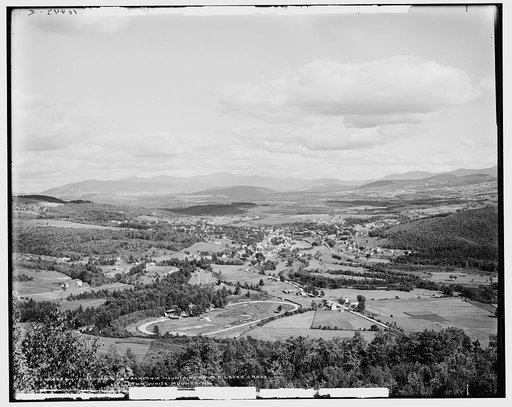 White Mountains & Franconia Mountains from Kilburn Crags, Littleton, White Mountains