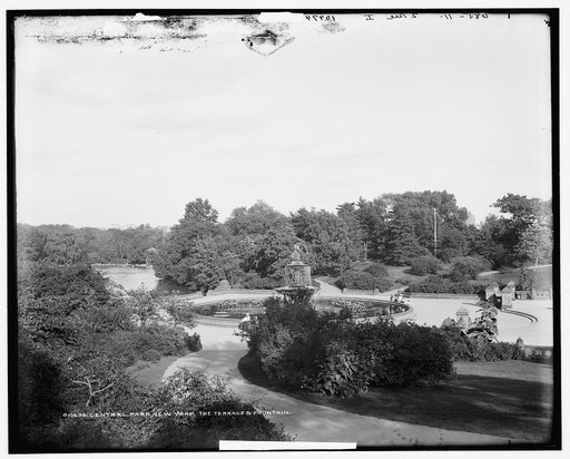 Central Park, New York, the terrace & fountain