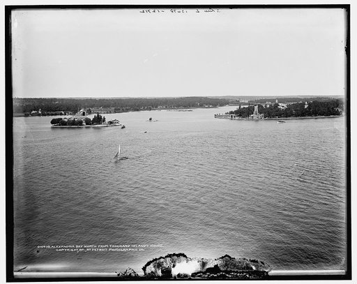 Alexandria Bay north from Thousand Islands House