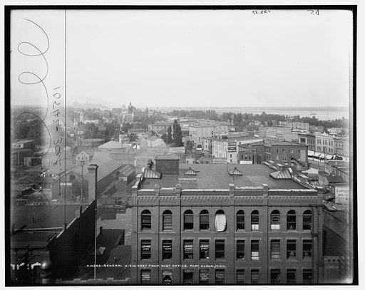 General view east from Post Office, Port Huron, Mich