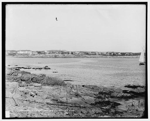 York Beach and cliffs from Concordville, Maine