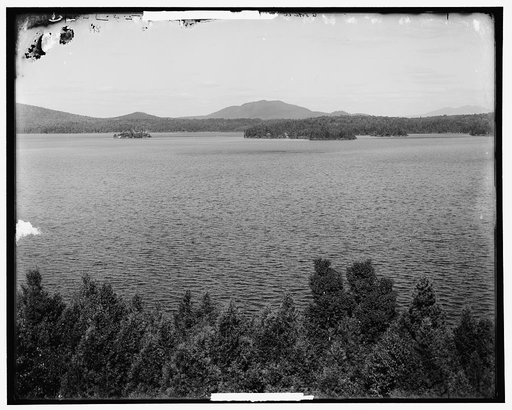 Adirondacks, N.Y., Upper Saranac Lake from the Wawbeek [Inn