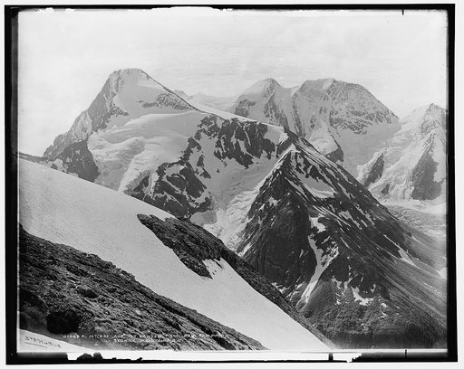 Mt. Fox and Mt. Dawson from Asulkan Pass, Selkirk Mountains, B.C.