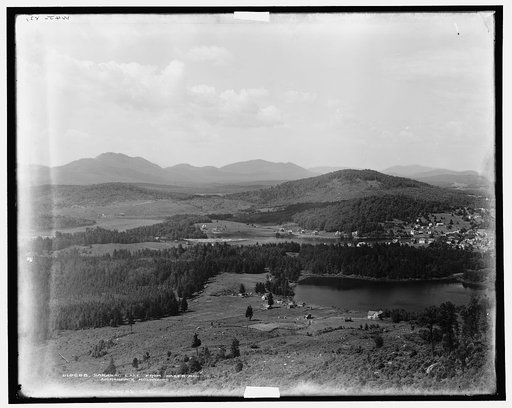 Saranac Lake from Baker Mountain, Adirondack Mountains