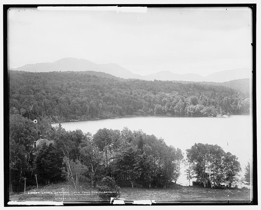 Lower Saranac Lake from the Algonquin, Adirondack Mountains