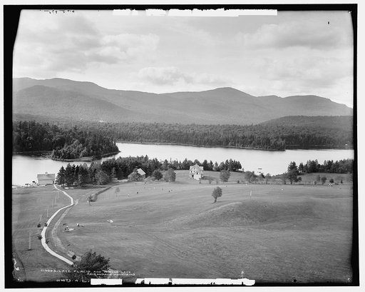 Lake Placid and Mirror Lake, Adirondack Mountains