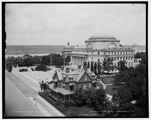 Columbia University and the Hudson River, New York