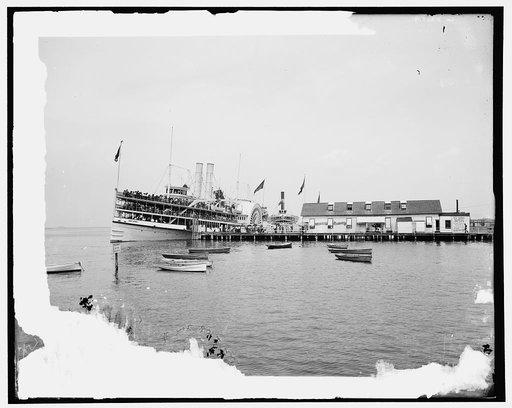 Steamer landing at Rockaway, L[ong] I[sland