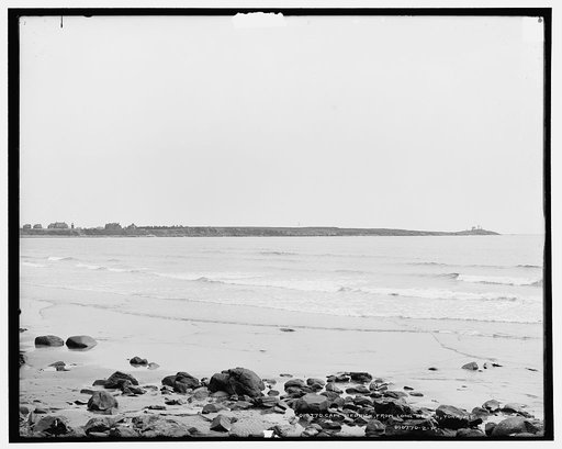 Cape Meddick [sic] from Long Beach, York, Maine