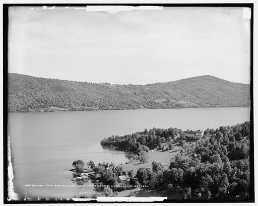 The Lake and Rogers' Rock from Cook's Ledge, Lake George