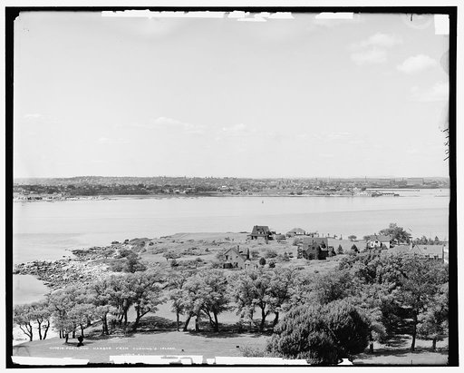 Portland harbor from Cushing's Island