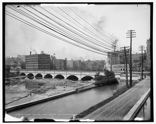 Where the Erie Canal crosses the Genesee, Rochester, N.Y.
