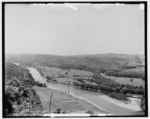 Connecticut River and Brattleboro, Vt. from the east