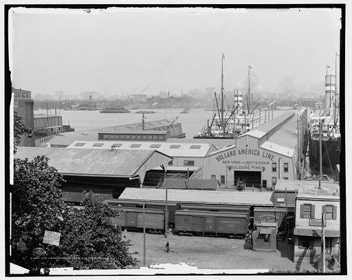 Holland-America Line piers, Hoboken, N.J.