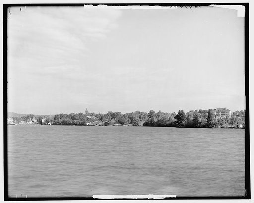 Wolfeborough from the lake, Lake Winnipesaukee, N.H.
