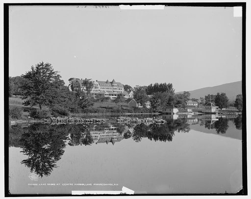 Lake shore at Centre Harbor, Lake Winnipesaukee, N.H.