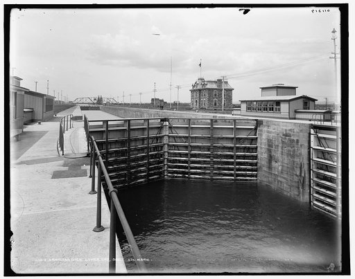 Canadian lock, lower end, Sault Ste. Marie