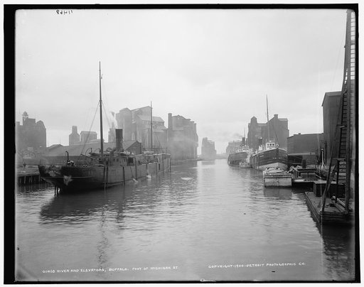 River and elevators, Buffalo, foot of Michigan St.