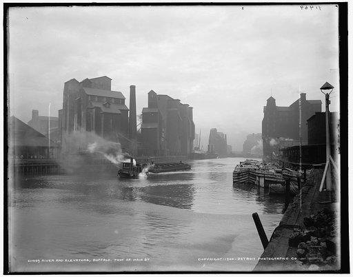 River and elevators, Buffalo, foot of Main St.