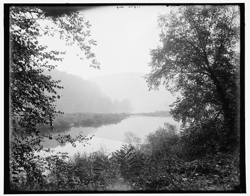 River above gap, looking down, Delaware Water Gap,Pa.