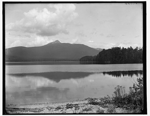 Chocorua Mountain and lake from bridge