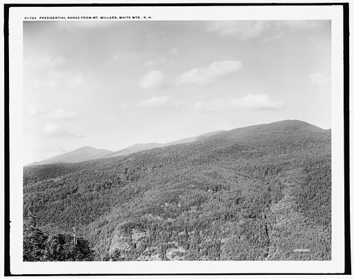 Presidential Range from Mt. Willard, White Mts., N.H.