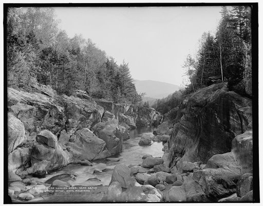 Saco River looking down near Bemis, Crawford Notch, White Mountains