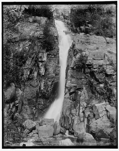 Silver cascade, lower part, Crawford Notch, White Mountains