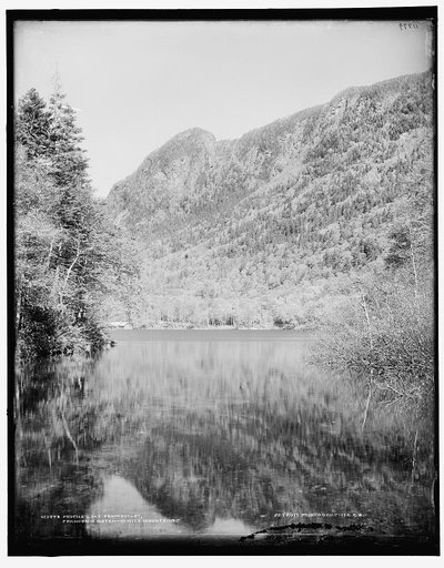 Profile Lake from outlet, Franconia Notch, White Mountains