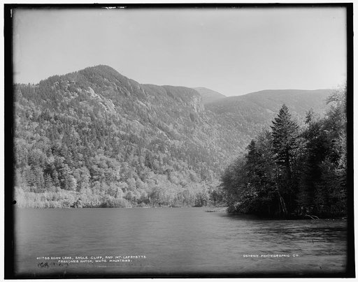 Echo Lake, Eagle Cliff, and Mt. Lafayette, Franconia Notch, White Mountains