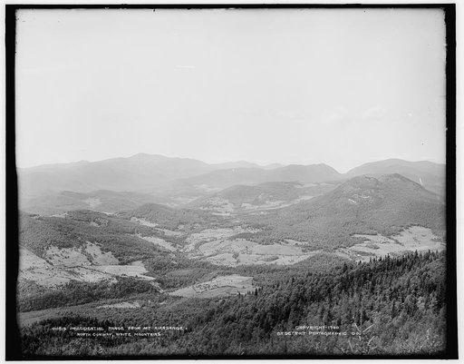 Presidential Range from Mt. Kiarsarge [i.e. Mount Kearsarge], North Conway, White Mountains
