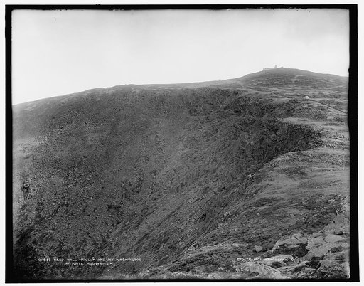 Head wall of gulf and Mt. Washington, White Mountains