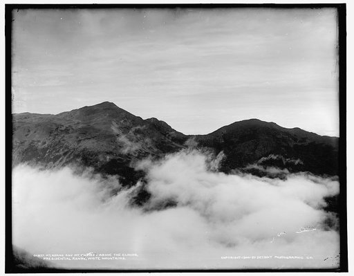 Mt. Adams and Mt. Madison above the clouds, Presidential Range, White Mountains