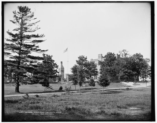 General view from the south, M.M.A., Orchard Lake, Michigan