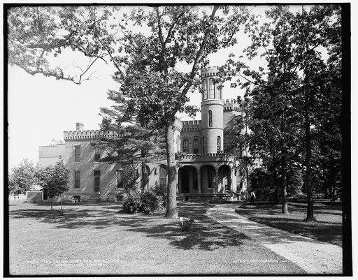 The Castle from the drive, M.M.A., Orchard Lake, Michigan