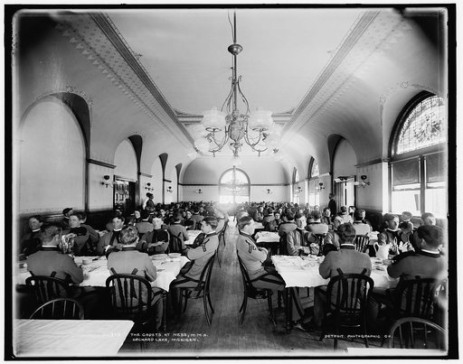 The Cadets at mess, M.M.A., Orchard Lake, Michigan