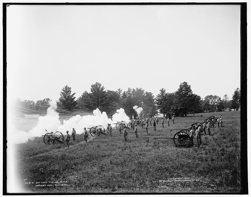 Battery firing, M.M.A., Orchard Lake, Michigan
