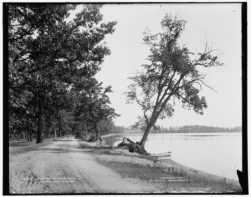 South on the lake road, Orchard Lake, Michigan